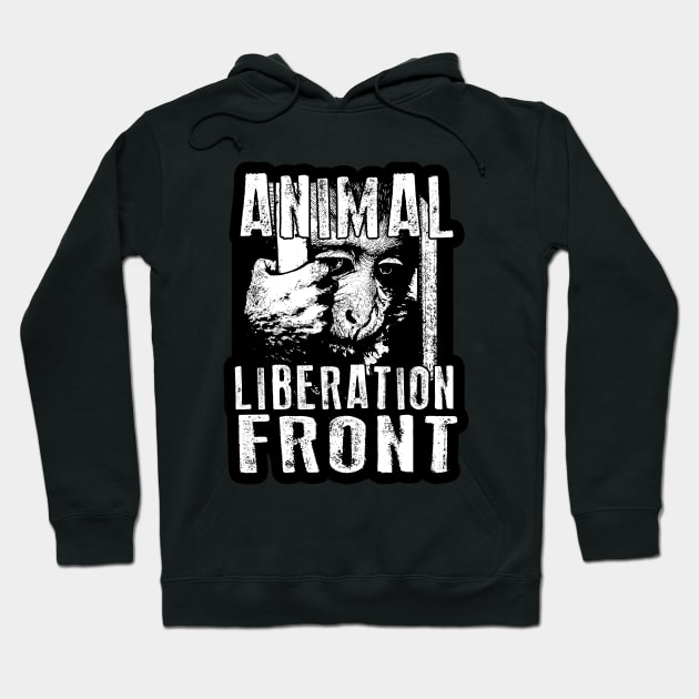 Animal Liberation Front - Chimpanzee Hoodie by valentinahramov